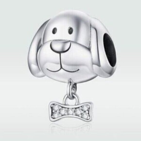 Pandora Dog Charm 925 Sterling Silver Charm Compatible with Pandora NEW - Picture 2 of 4